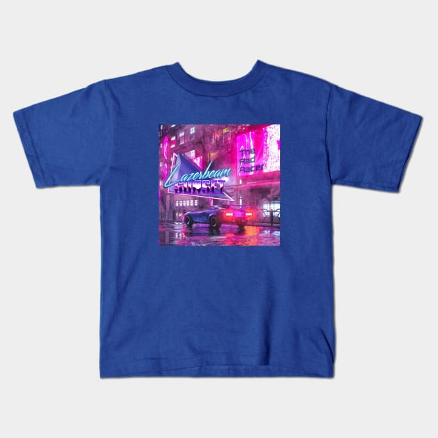 The Rad Racer Album Kids T-Shirt by Lazerbeam Sunset